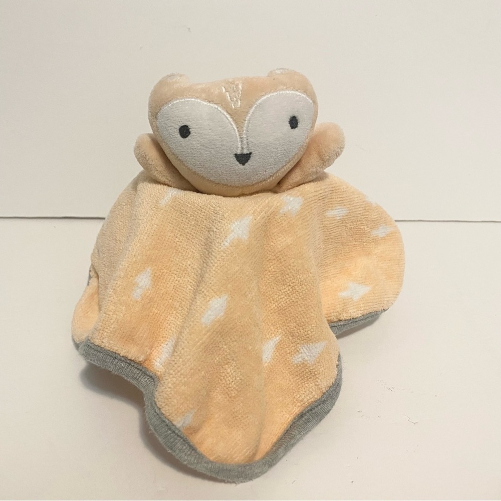 CLOUD ISLAND Orange Fox Baby Security Bath Plush Wash Cloth Terrycloth Lovey 9"